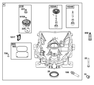 Part Location Diagram of 84011162 Murray SUMP, ENGINE-OIL GUARD W/ PRES